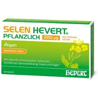 Hevert Arzneimittel GmbH & Co. KG Selen Hevert, capsules végétales contenant 200 µg de sélénium, boîte de 60 capsules
