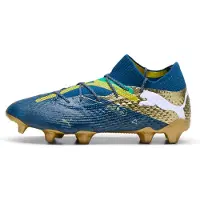 Puma Future 7 Ultimate BNA FG/AG Chaussures de football unisexes bleu jaune vert or Gr 41