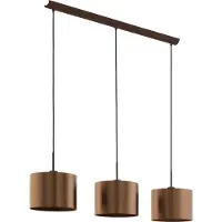 Eglo Lampe suspendue salle à manger Saganto 1 avec 3 teintes cuivrées