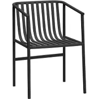 Hubsch Chaise d'extérieur Villa noire