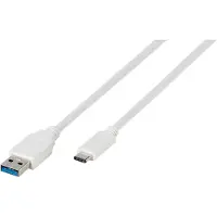 Vivanco ViVanco45273 câble USB USB 3.2 Gen 1 (3.1 Gen 1) 1 m USB C USB A Blanc