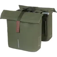 Basil Doppeltasche "City Double Pannier moss green