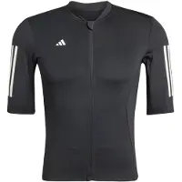 Adidas Tempo 3 Stripes Short Sleeve Jersey Noir S Homme