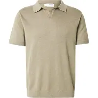 Selected Mattis Short Sleeve Polo Vert XL Homme