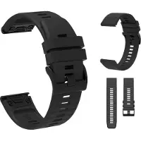 Noname Bracelet en silicone (Silicone), Sangles de montre, Noir