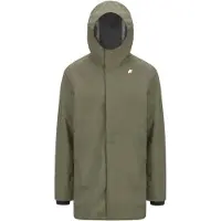 K-way - Parka imperméable et isolante - Tommy Bonded Jersey Green Lichen pour Homme - Taille M - Kaki