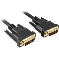 PremiumCord DVI-D (M)/DVI-D (M), Câble DVI Noir (10 m), Câble vidéo, Noir