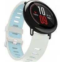 Beline pasek Watch 20mm Double Couleur Silicone biało-niebieski white/blue box (20 mm, Acier inoxydable, Matières plastiques, Silicone), Sangles de montre, Bleu, Blanc