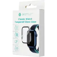 Bestsuit Étui flexible pour téléphone portable avec verre trempé adapté à l'Apple Watch 10/11 46mm - noir