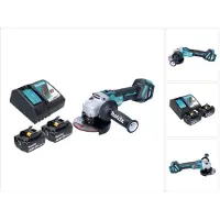 Makita DGA 513 RF Meuleuse d'angle sans fil 18 V 125 mm Brushless + 2x batterie 3,0 Ah + chargeur