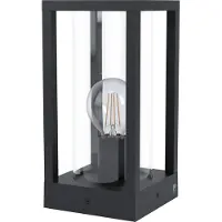 Eglo 98714 CASCINETTA E27 Lampadaire d'extérieur Socle 150x150mm Noir IP54