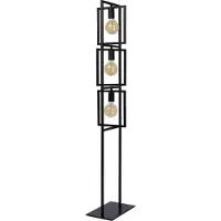 Lucide Lampe de pied Luuk Noir à 3 lumières