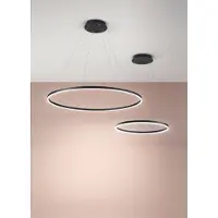 FABAS LUCE Giotto Lustre Suspendu Led 60W Noir 3508-42-101