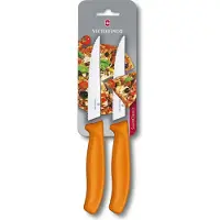 Victorinox SwissClassic couteaux à steak/pizza orange set de 2 6.7936.12L9B