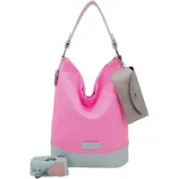 Fritzi aus Preußen Sac bandoulière 'Izzy07 Olga' gris clair / rose clair