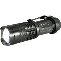 Eaxus Glow-X LED Mini-lampe de poche avec clip ceinture Fonctionne sur piles 300 lm 40 g (9 cm, 300 lm)