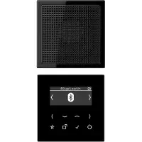 JUNG Smart Radio DABLS1BTSW DAB+ avec tuner audio Kit Bluetooth Mono (DAB+ DAB, FM, Radio Internet, Bluetooth), Radio, Noir
