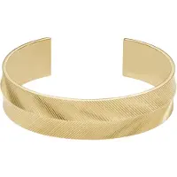Fossil Bracelet Jonc Harlow En Acier Texturé