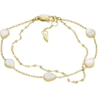 Fossil Bracelet or / blanc perle