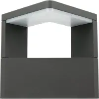 Heitronic LED Applique murale avec détecteur de mouvement BONITA Applique extérieure noire Détecteur
