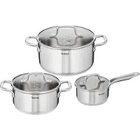 Tefal H816S6 Infinite 6-piece pan saucepan 16 cm, saucepans 20/24 cm + lids
