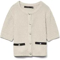 Vero Moda Cardigan 'VMHarper' écru / noir