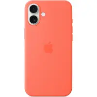 Apple Coque en silicone MagSafe iPhone 16 Plus - Tangerine Orange