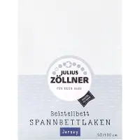Julius Zöllner Spannbetttuch Jersey Weiß 50x100cm