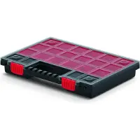 Prosperplast Organiseur plastique 22 boîtes rouges NORB 344x249x50