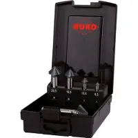RUKO Ultimatecut 4s Hss Runatec Conical Countersinks Set 5 Pieces Noir