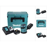 Makita DBO180RT1J Ponceuse excentrique sans fil 125mm 18V + 1x Batterie 5,0Ah + Chargeur + Coffret Makpac