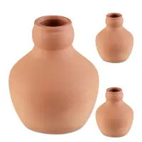 Relaxdays Ollas, lot de 3, 550 ml, terre cuite, arrosage au niveau des racines, jardinières surélevées et serres, moins de perte d'eau, terre cuite