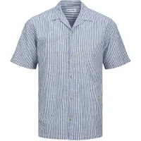 Jack & Jones Summer Resort Short Sleeve Shirt Bleu XL Homme