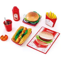Hape Fast Food Set Multicolore Enfants