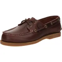 Timberland pour femme. TB0A2Q9XEIW1 Chaussures bateau classiques en cuir marron (42 W), Plat, Lacets, Casuel