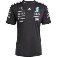 Adidas T-shirt fonctionnel 'Mercedes - AMG Petronas Formula One Team' bleu clair / noir / blanc