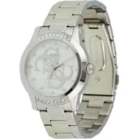 GUESS Montre à affichage analogique 'Annette' argent / transparent