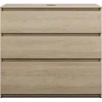 Burgbad Lin20 meuble sous-lavabo avec plan de toilette, 3 tiroirs, 1002x552x900mm, WXOE100F5355