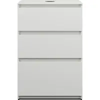 Burgbad Lin20 meuble sous-lavabo avec plan de toilette, 3 tiroirs, 602x552x900mm, WXOE060F5363
