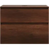 Burgbad Lin20 meuble sous-lavabo avec plan de toilette, 2 tiroirs, 802x552x661mm, WXOD080F5359
