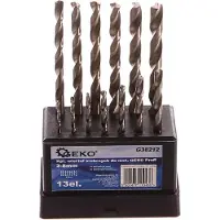 GEKO Forets pour métal, jeu de 13, 2-8 mm, HSS TiN (Ø2-8mm)