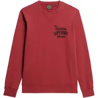 Superdry Homme Sweat à Texte Appliqué Workwear Rouge Taille: XL