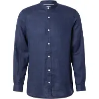 Scotch & soda Chemise Linen Mao Marine Bleu foncé taille XL