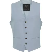 s.Oliver Black Label Gilet de costume bleu-gris
