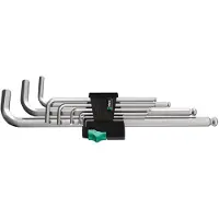 Wera Ensemble de clés hexagonales à angle de 1,5 à 10 mm avec tête sphérique