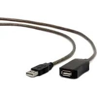 Gembird Aktives USB 2.0-Verlängerungskabel, 10 m, schw.