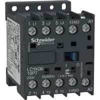 Schneider Electric contacteur tripolaire Non X3 Contacts auxiliaires Non 380vac 9a Lc1k0910q7