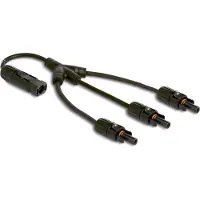 DeLOCK DL4 Solar Splitter Kabel 1xStecker zu 3xBuchse 35cm