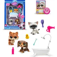 Little Live Pets Littlest Pet Shop Bathroom Set 3 Figurines