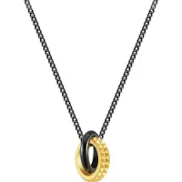 Police Link Necklace Doré Homme